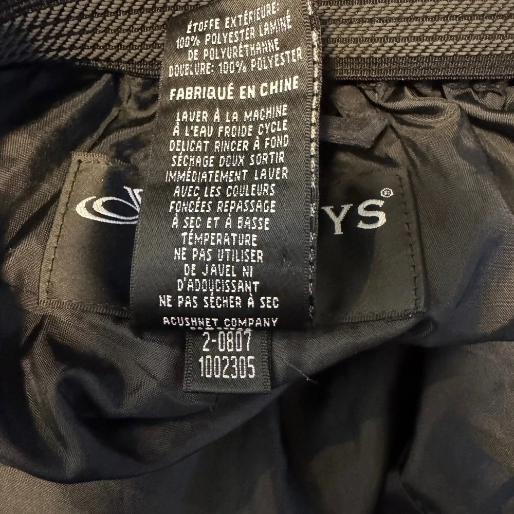 FootJoy DryJoys‎ Water Resistant Pullover Golf Pants Men's XL Black Windbreaker